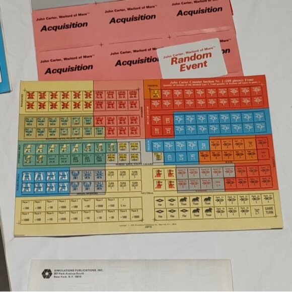 John Carter Warlord of Mars Role Playing Game 1979 SPI UNPUNCHED - Picture 11 of 14